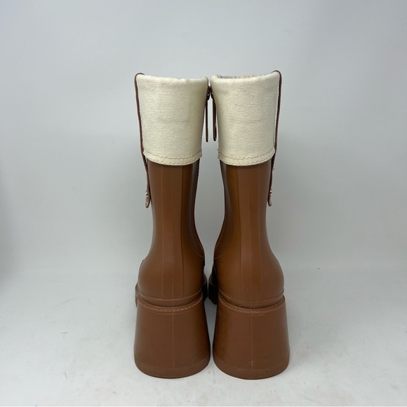 Chloe Betty Canvas Trim Rain Boot Size 38 or US 8 - Picture 4 of 14